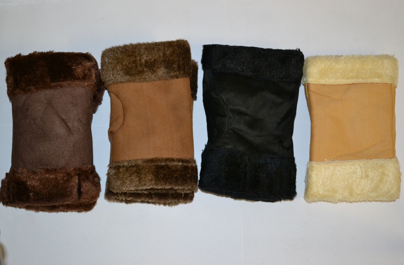 Modern Ladies Fingerless gloves made ​​of synthetic