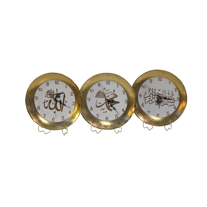 Wall clock / oriental plate watches