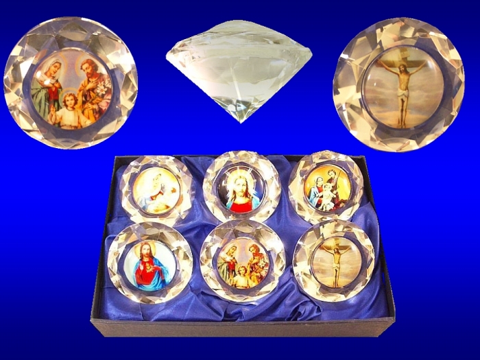 3D crystal-glass, christian Symbol
